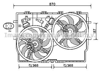 AVA QUALITY COOLING Вентилятор, охлаждение двигателя FT7588